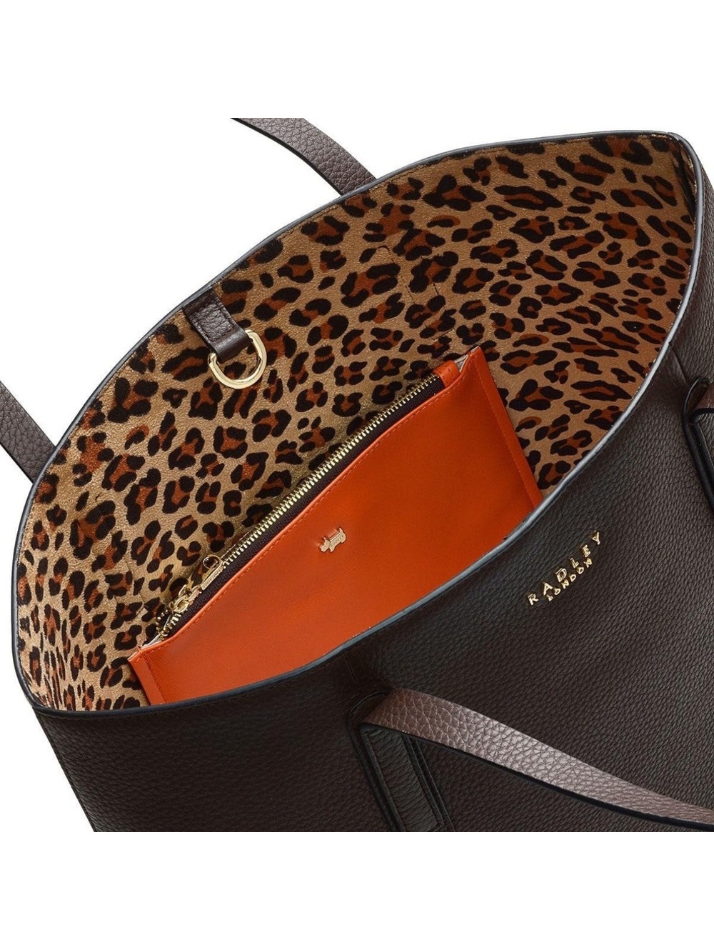 Radley London Museum Street Large Open-Top Tote In Dark Brown, Nwt — image 6 of 8
